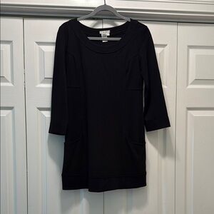 Sophie Max Black 3/4 Sleeve Sheath Dress